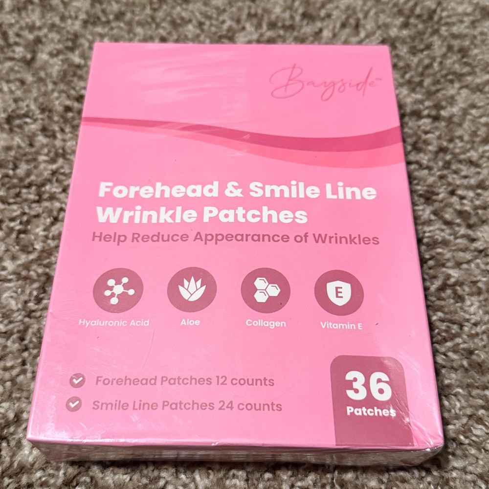 Bayside Forehead & Smile Line Wrinkle Patches 36 Count - NWOT